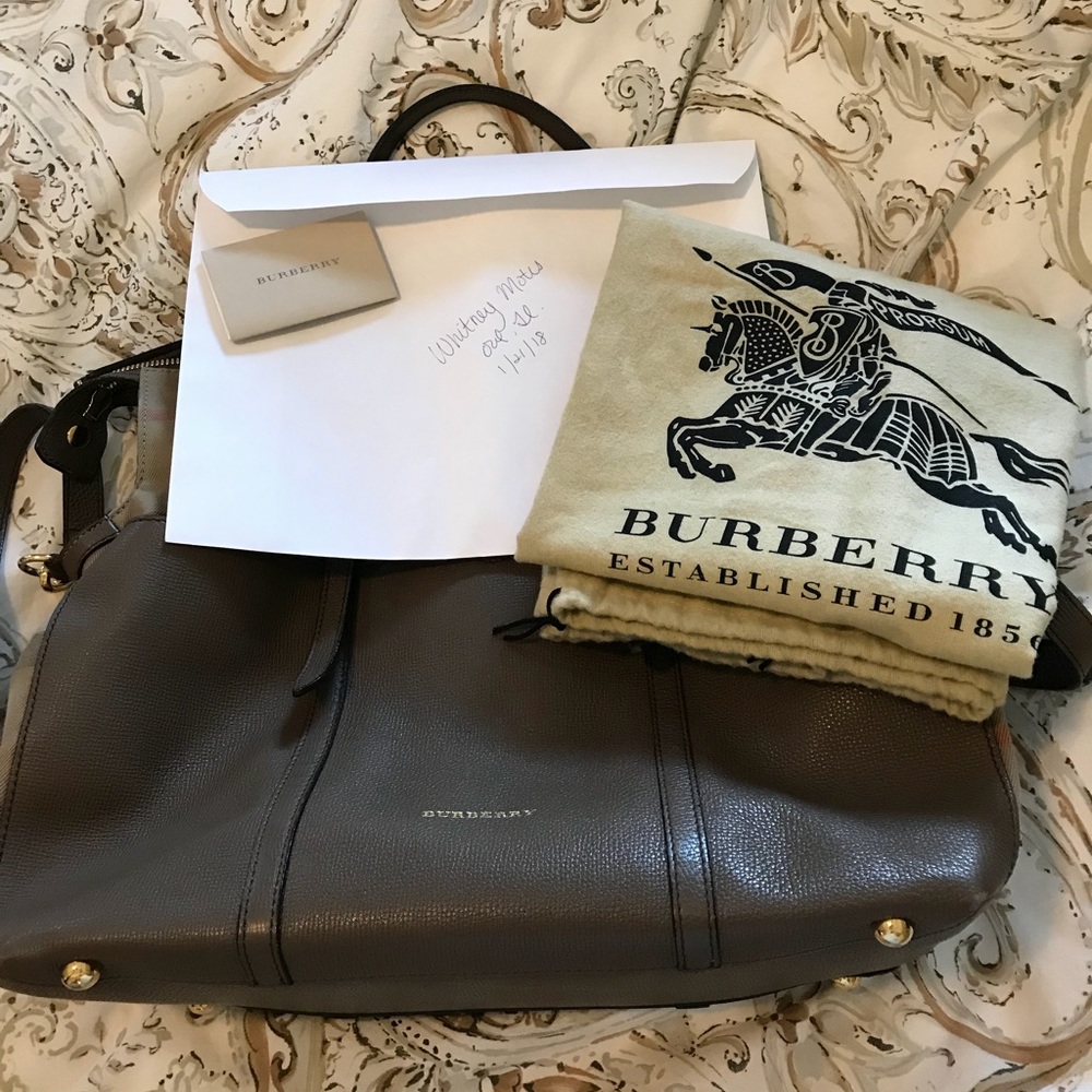 Authentic Burberry Diaper Bag